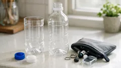 ペットボトル2本でできるねじ込み小物入れの作り方、カバンの迷子を一発解決